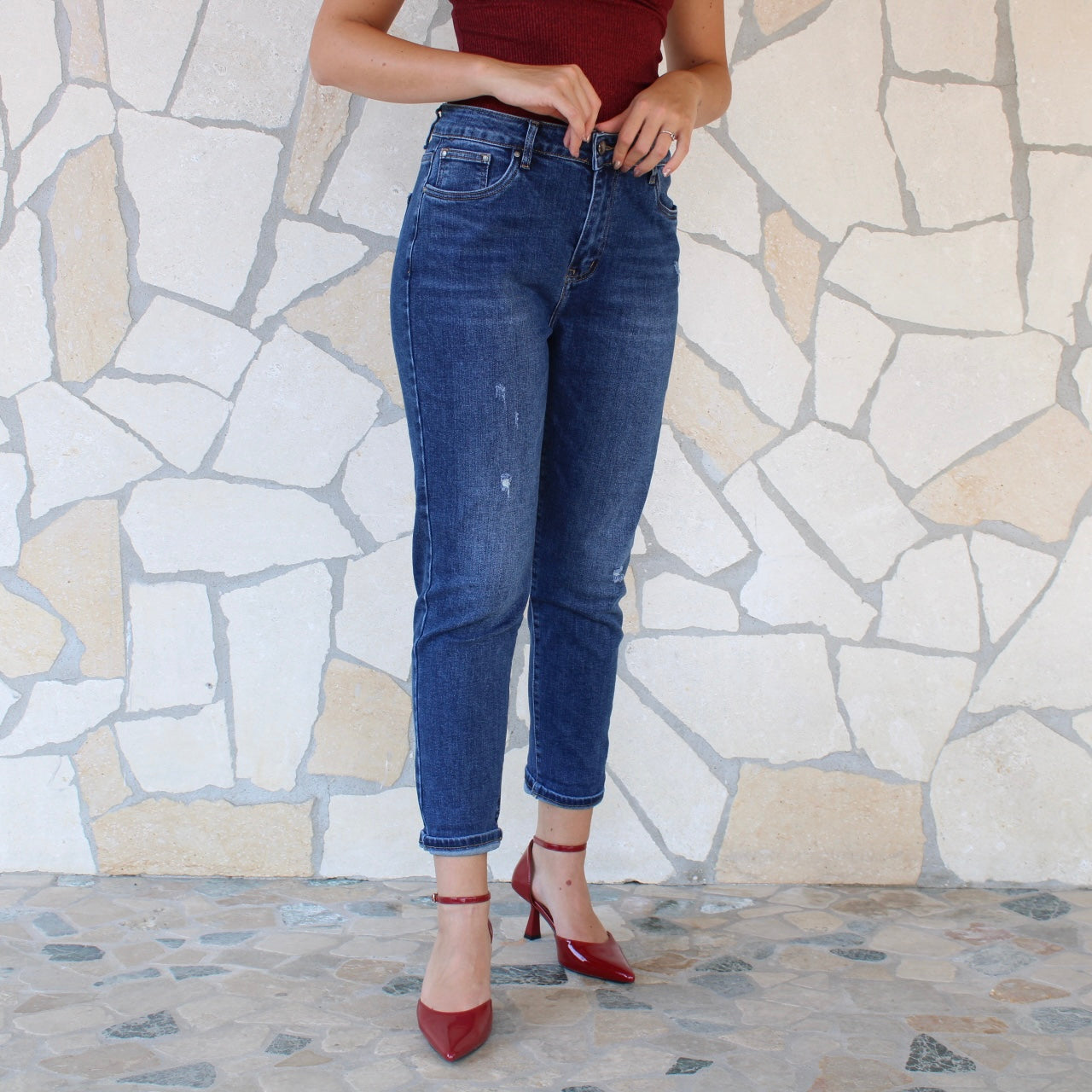 Jeans mom fit