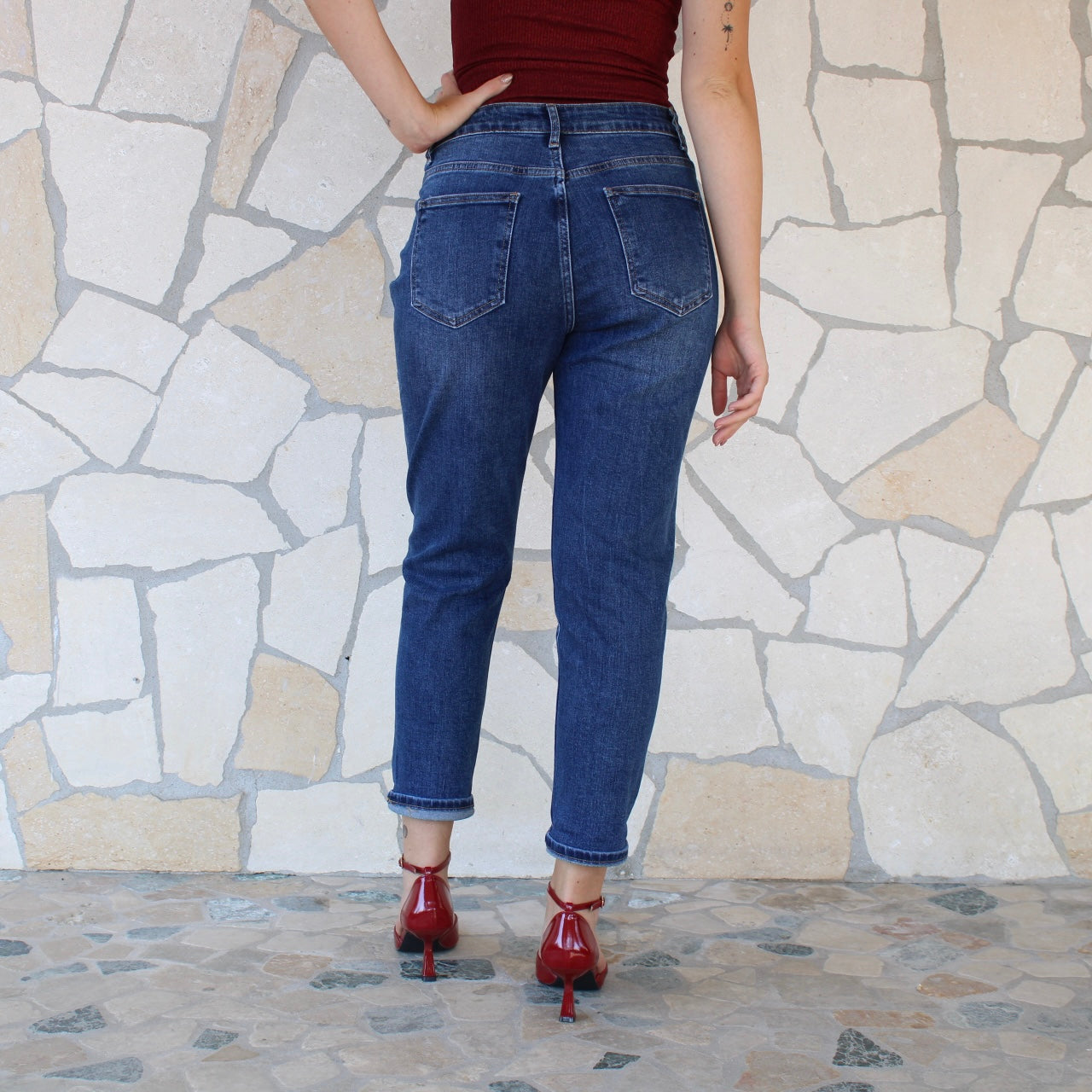 Jeans mom fit