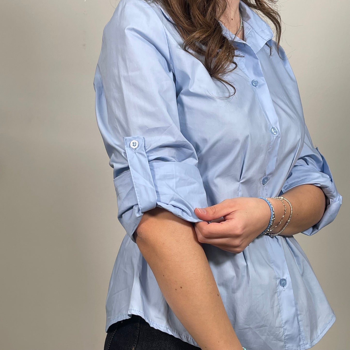 Camicia con arricciatura