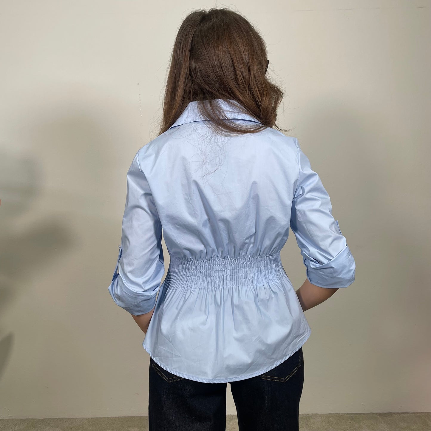 Camicia con arricciatura