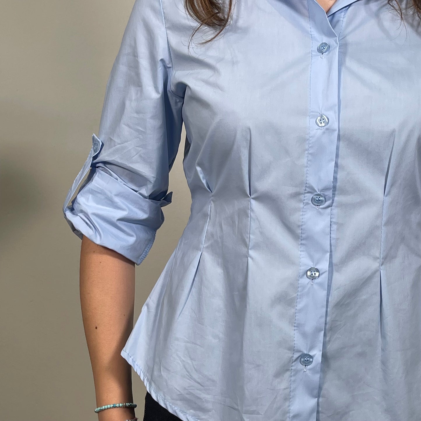 Camicia con arricciatura