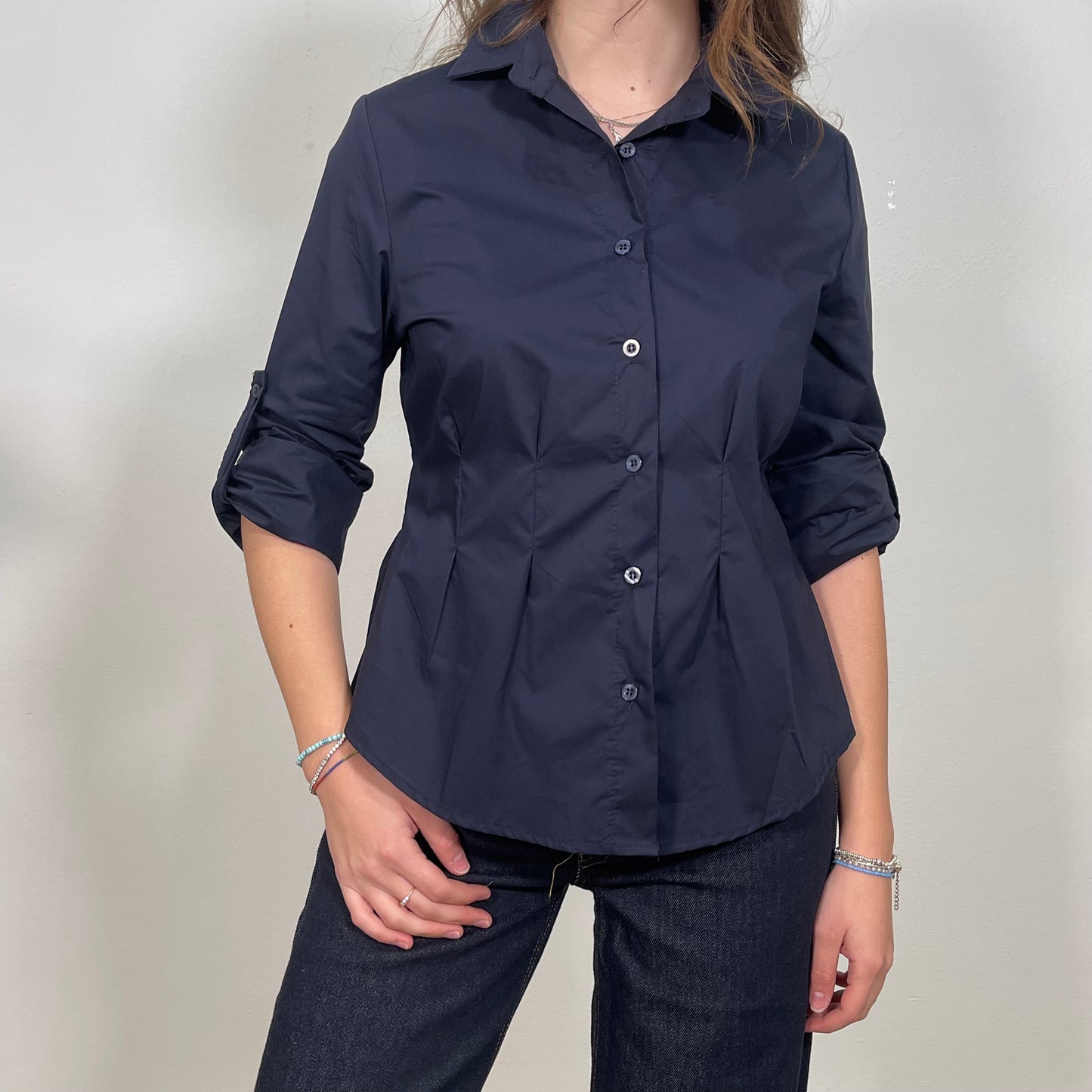 Camicia con arricciatura