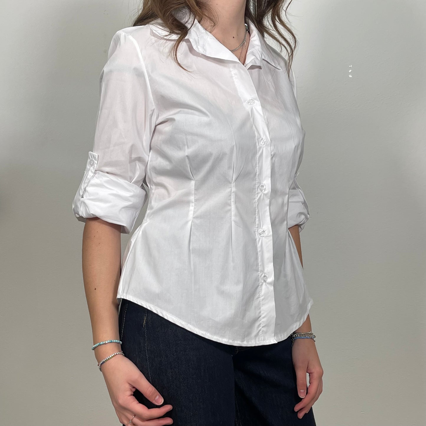 Camicia con arricciatura